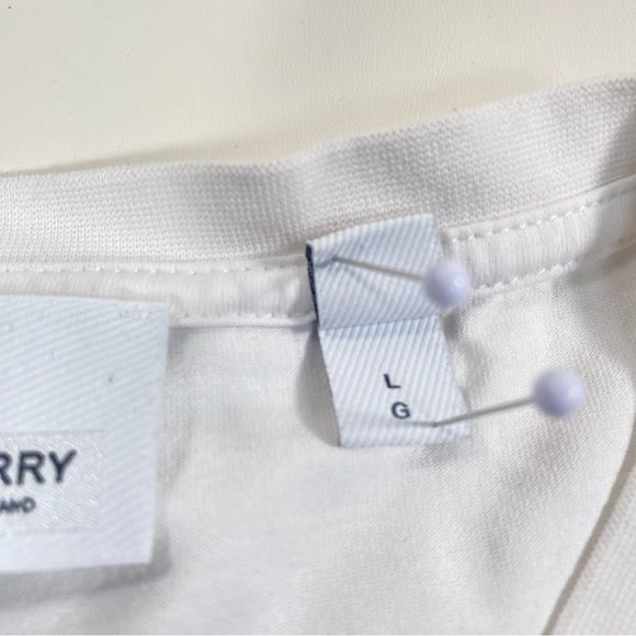 Burberry TB Monogram Embroidered Tshirt Size L - Picture 9 of 12